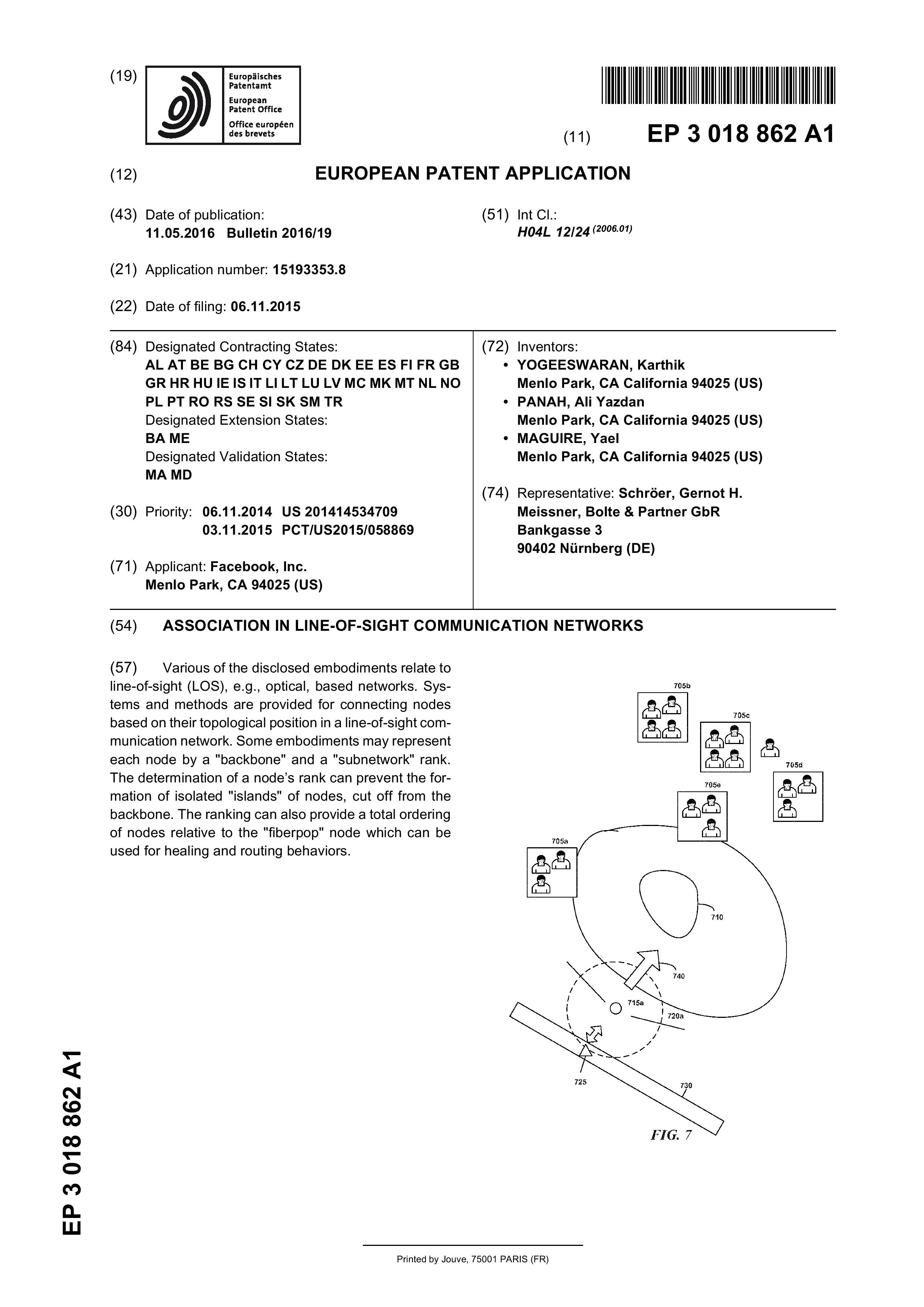 EP3018862A1 LINE-OF-SIGHT COMMUNICATION NETWORKS