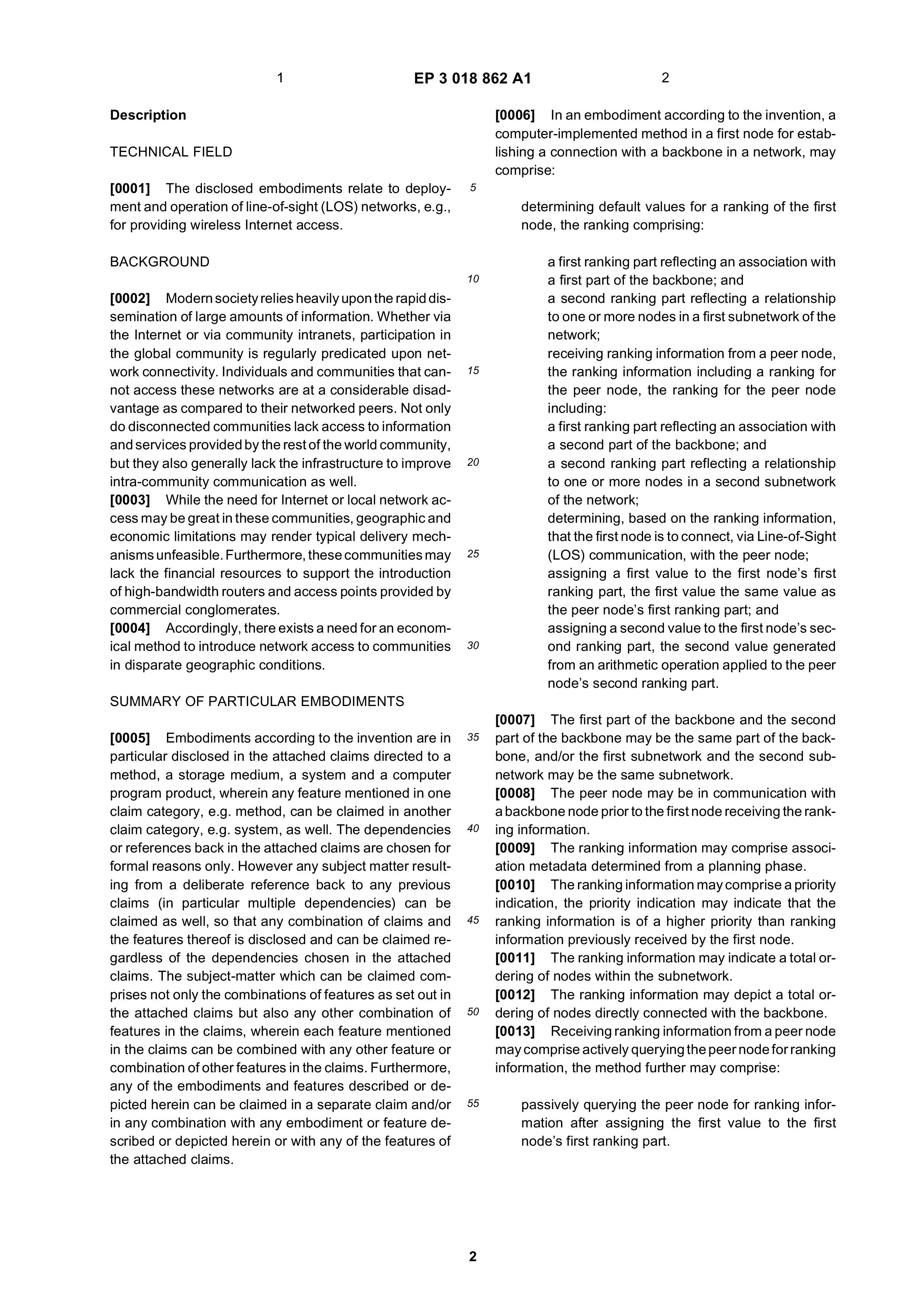 EP3018862A1 LINE-OF-SIGHT COMMUNICATION NETWORKS