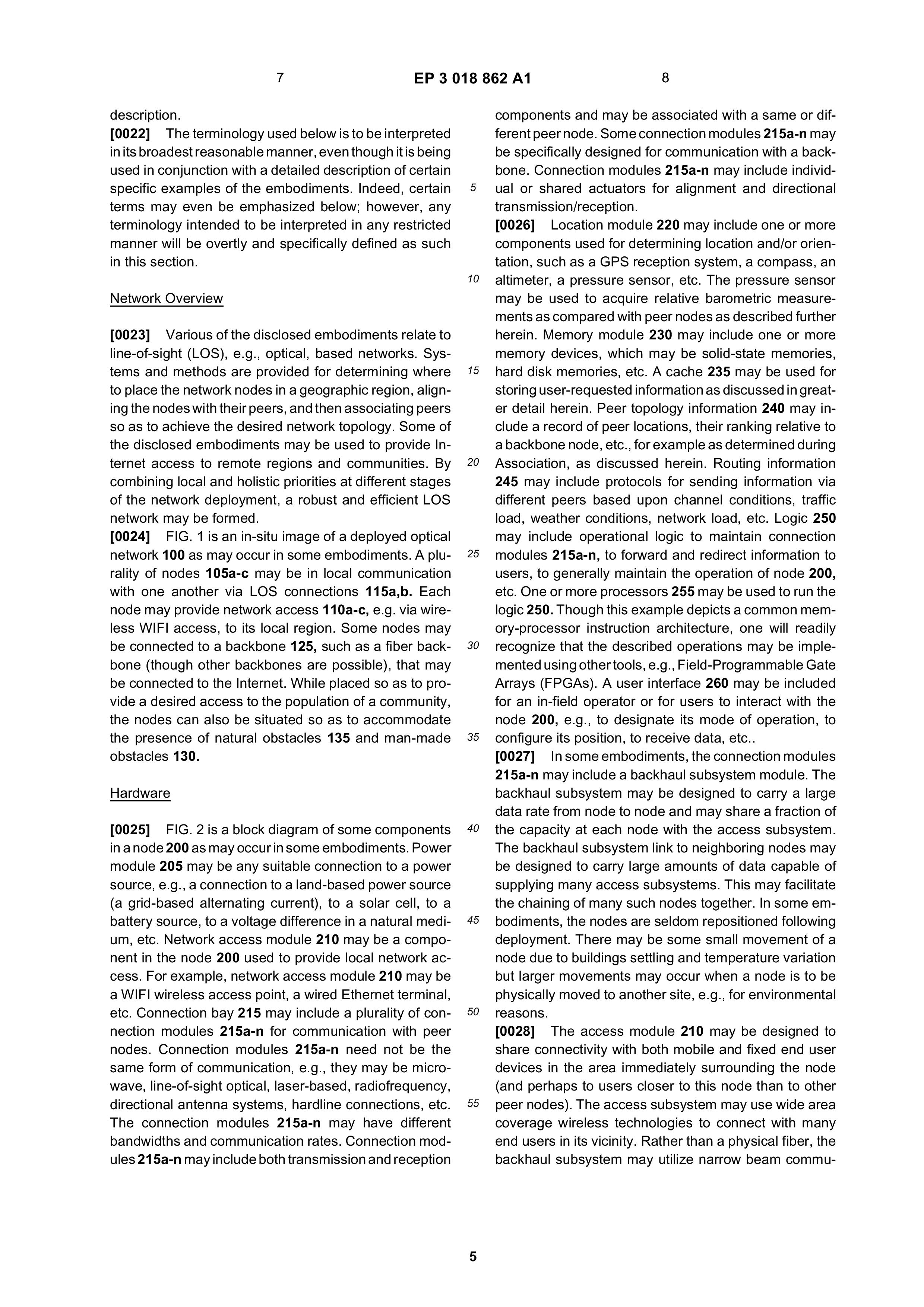 EP3018862A1 LINE-OF-SIGHT COMMUNICATION NETWORKS