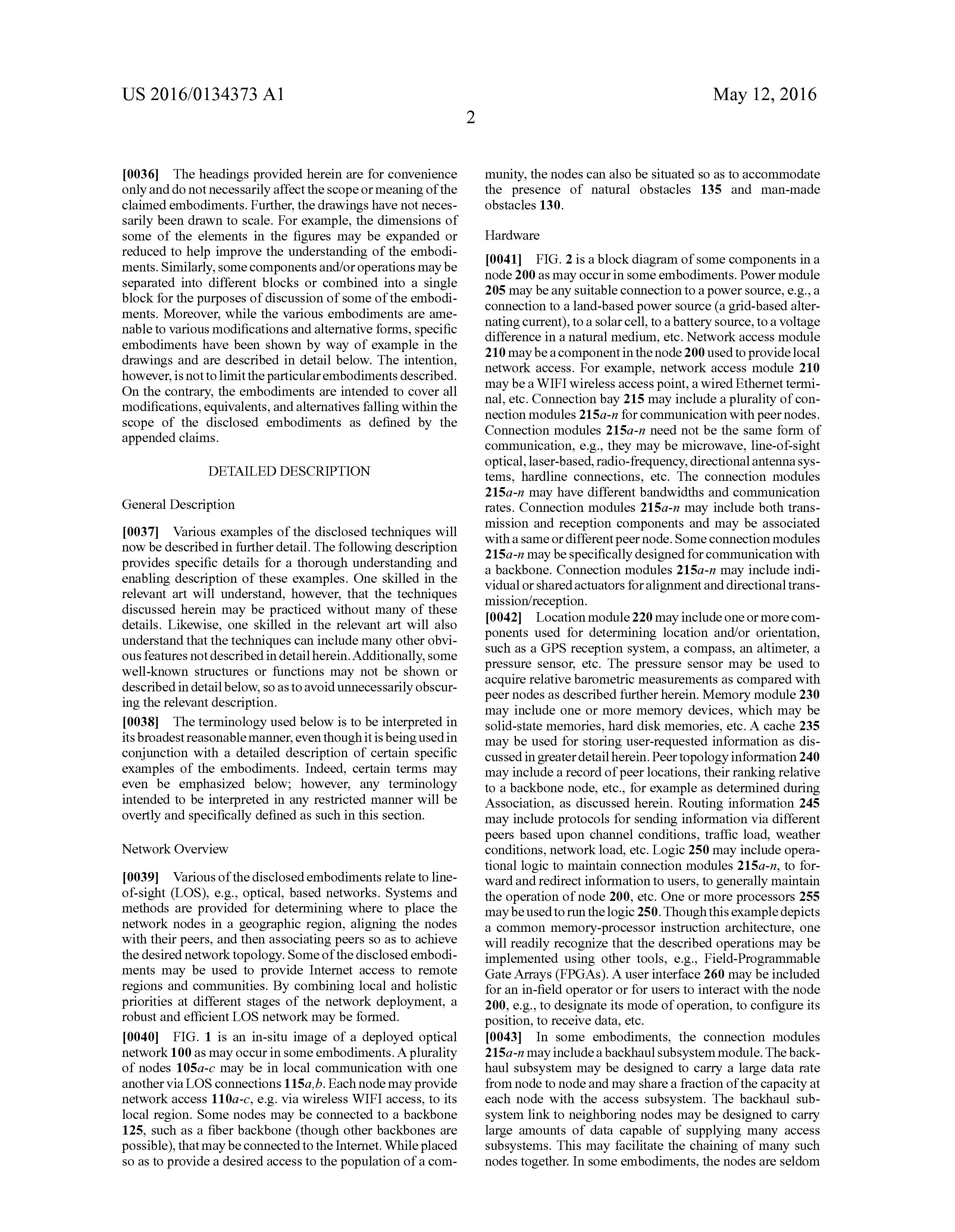 US20160134373A1 DEPLOYING LINE-OF-SIGHT COMMUNICATIONS NETWORKS