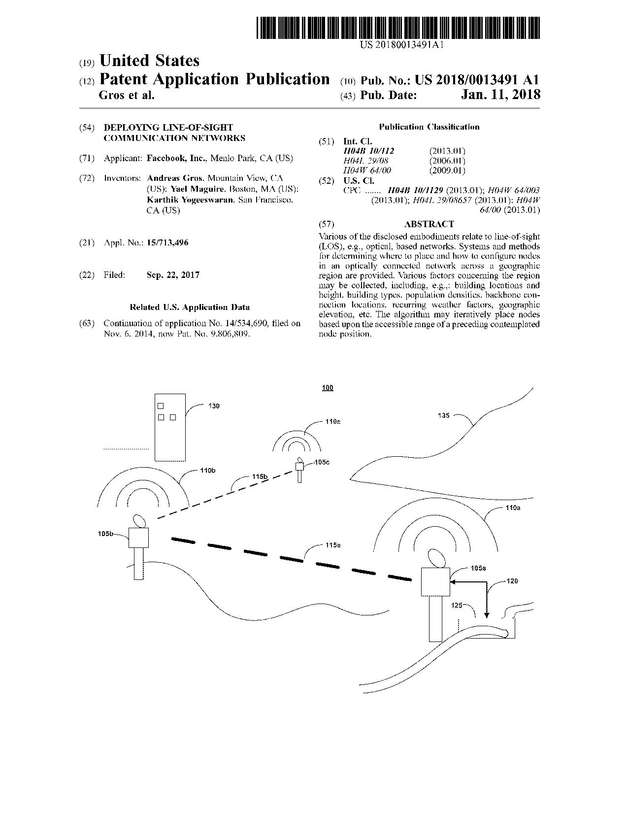 US20180013491A1 DEPLOYING LINE-OF-SIGHT COMMUNICATION NETWORK