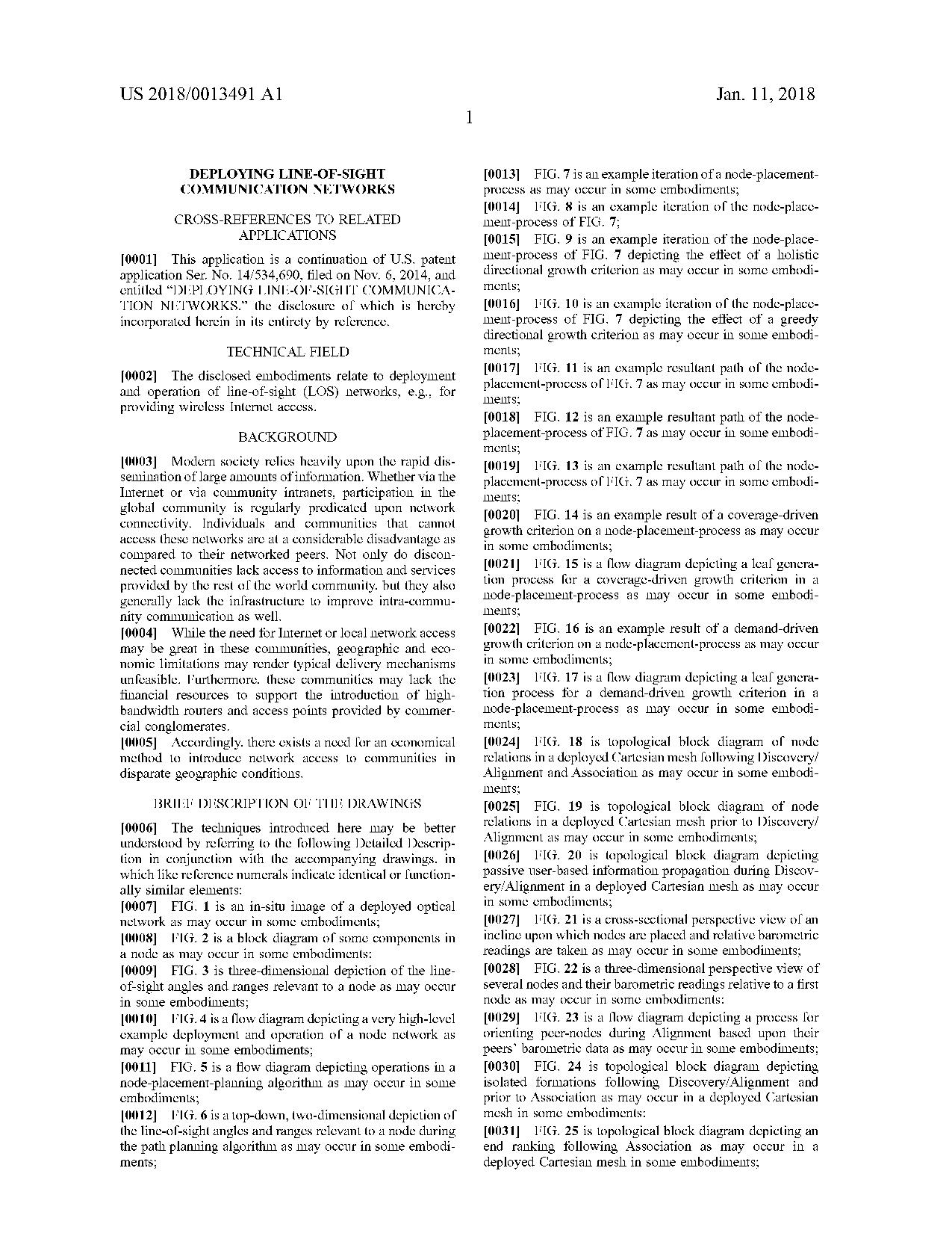 US20180013491A1 DEPLOYING LINE-OF-SIGHT COMMUNICATION NETWORK