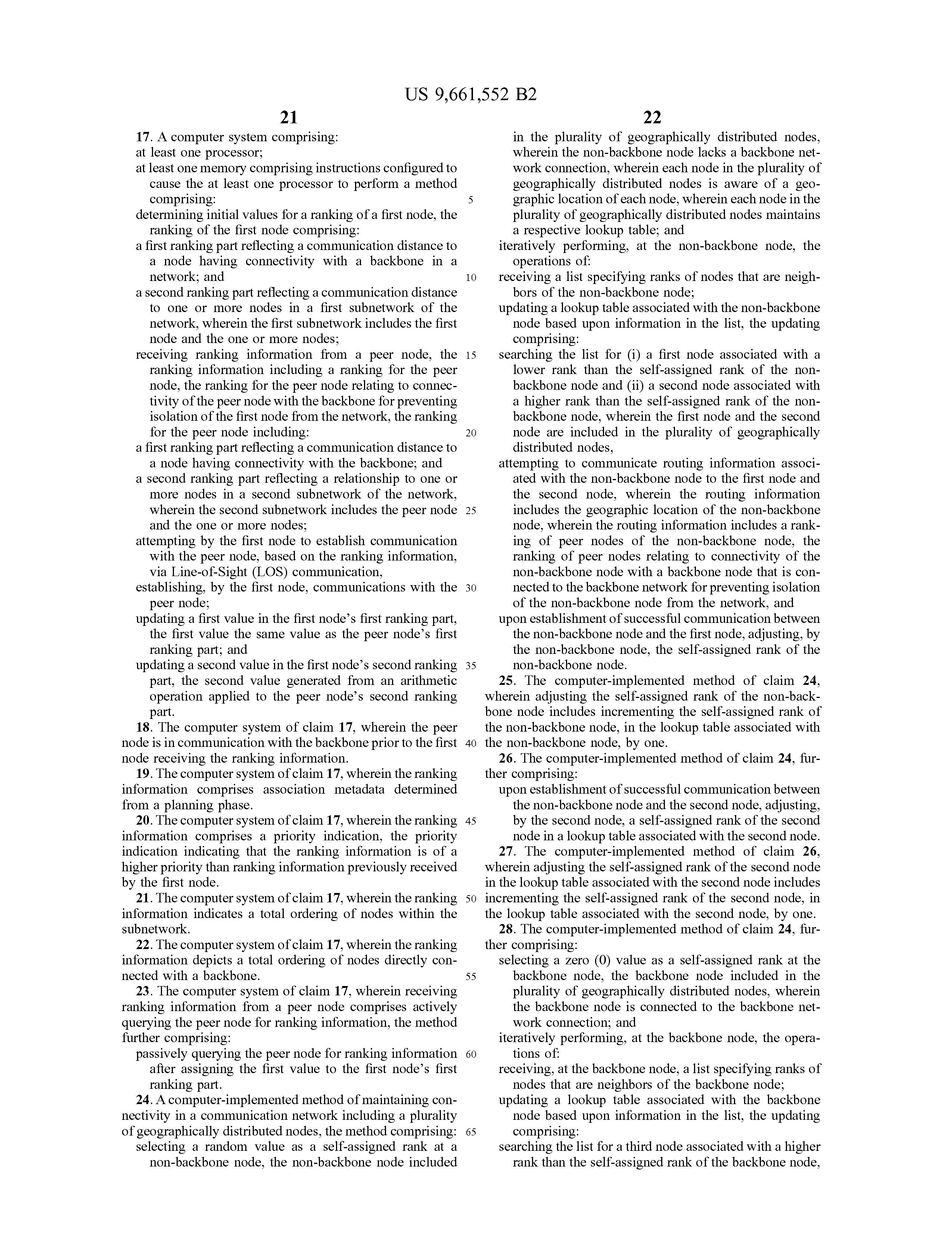 US9661552 ASSOCIATION IN LINE-OF-SIGHT-COMMUNICATION NETWORKS